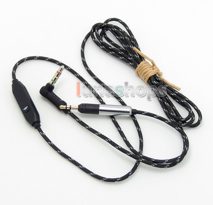 With Mic Remote Hi-OFC Cable For Sennheiser HD598 HD558 HD518 Headphone Earphone