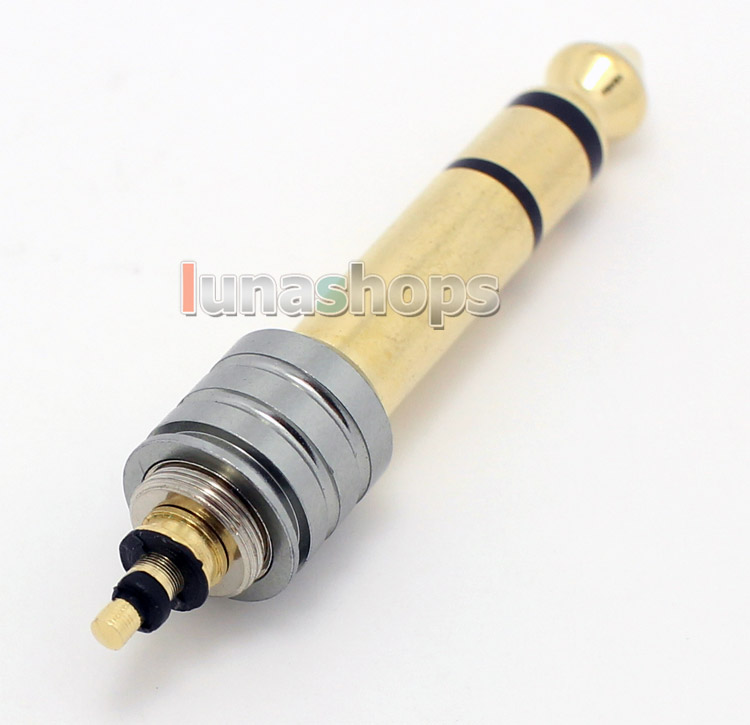6.5mm 6.35mm Stereo Male Plug Audio Cable Connector with screw thread