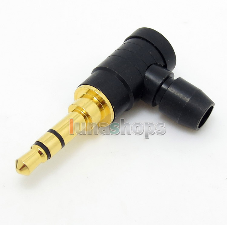 3.5mm Pailic 90 degree Stereo Male Plug Audio Connector DIY Solder adapter