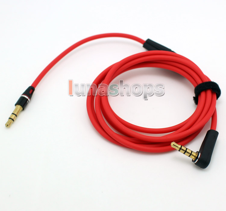 3.5mm Replacement Audio Headphone Cable Volume Control Mic for Monster Solo Studio