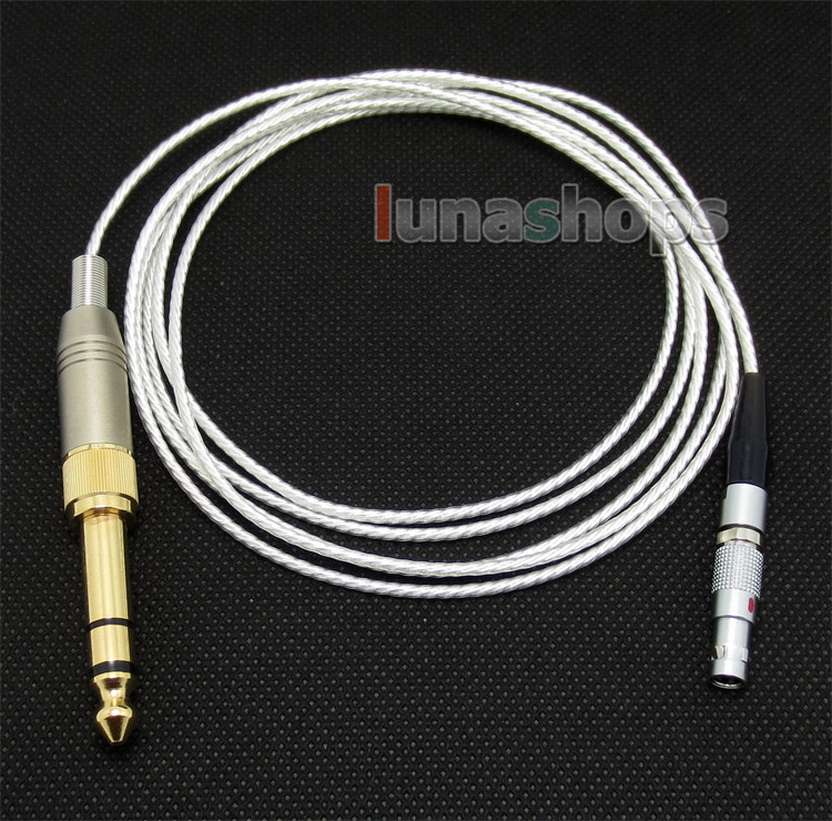 Silver Plated + 6N OCC Earphone Cable For AKG K812 Reference Headphone 