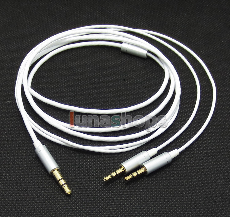 White Super Soft 5N OFC Cable For Sol Republic Master Tracks HD V8 V10 V12 X3 Headphone