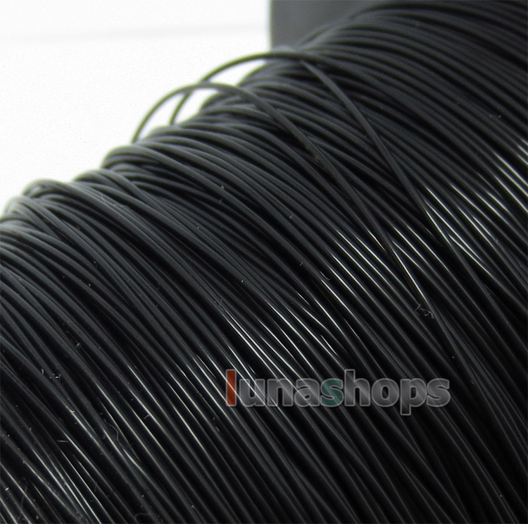 Black 100m 30AWG Acrolink Silver Plated + 5n OCC Signal   Wire Cable 7/0.1mm2 Dia:0.65mm For DIY Hifi 