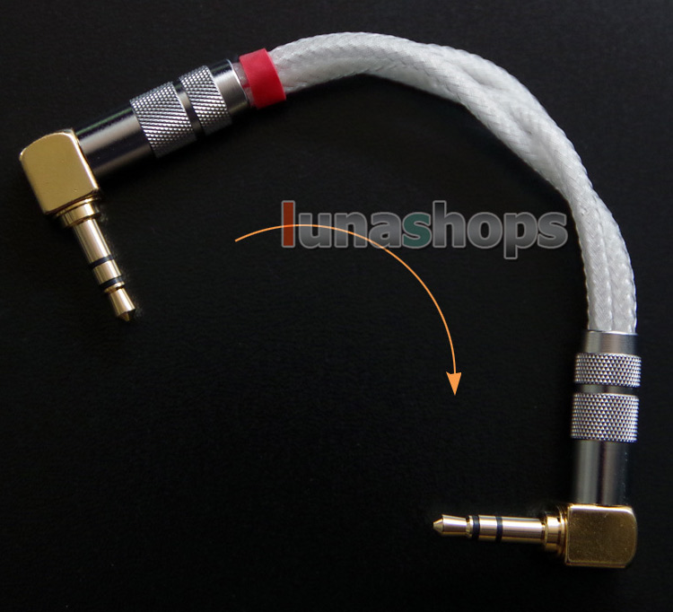Custom Oyaide 3.5mm Stereo male to male 90 degree angle hifi Audio cable
