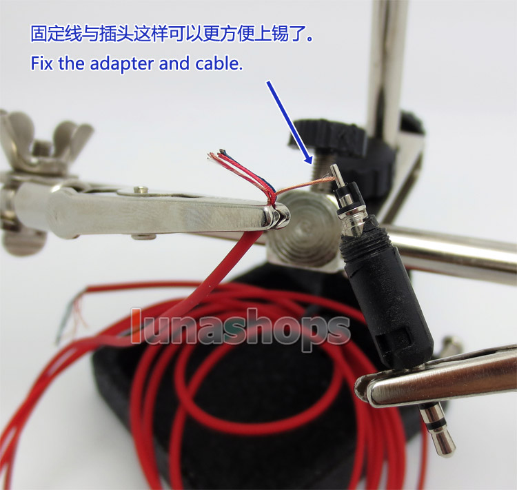 The 3rd Hand Activities bench small vise With Magnifier For DIY Earphone pin Soldering