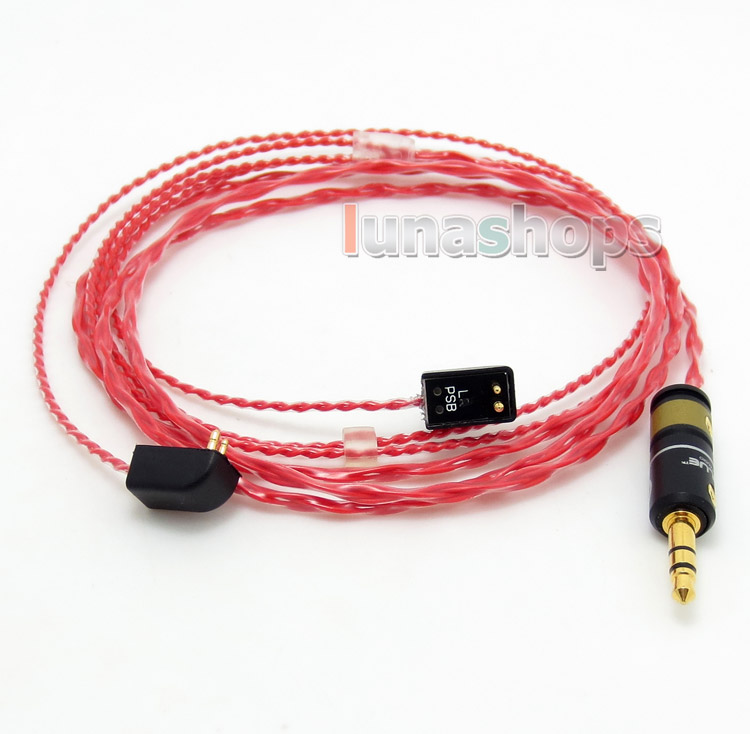 130cm Red Custom 6N OCC Hifi Cable For  Etymotic ER4B ER4PT ER4S ER6I ER4P