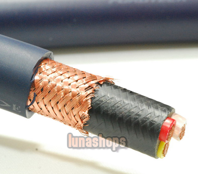 For 1m Bulk Hifi Furutech FP-3TS762 OCC Power DIY Cable for speaker Amp