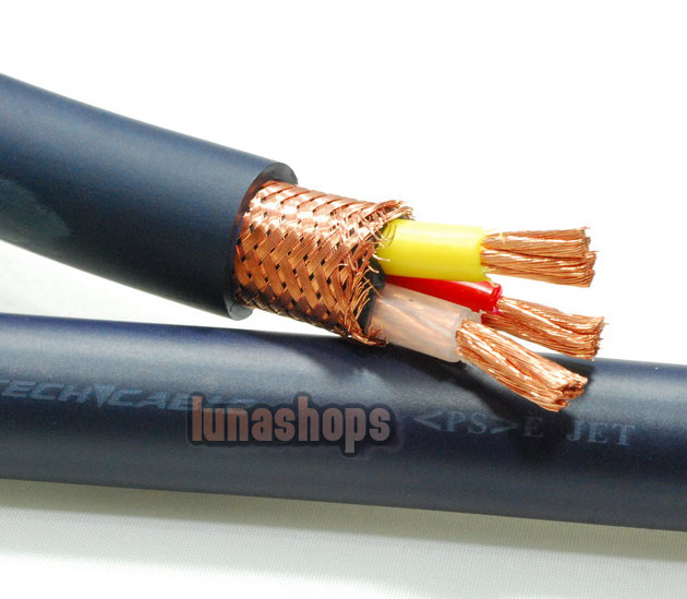 For 1m Bulk Hifi Furutech FP-3TS762 OCC Power DIY Cable for speaker Amp
