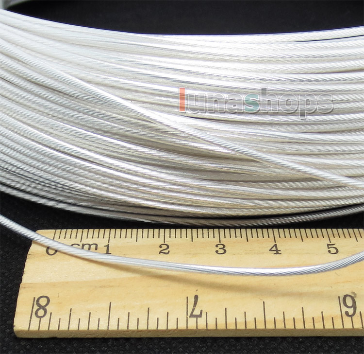 100m Acrolink Silver Plated 6N OCC Signal   Wire Cable 0.75mm2 Dia:1.5mm For DIY 