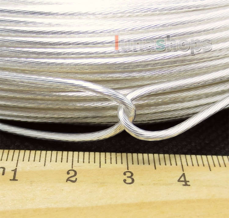 100m Acrolink Silver Plated 6N OCC Signal   Wire Cable 1.0mm2 Dia:1.6mm For DIY 