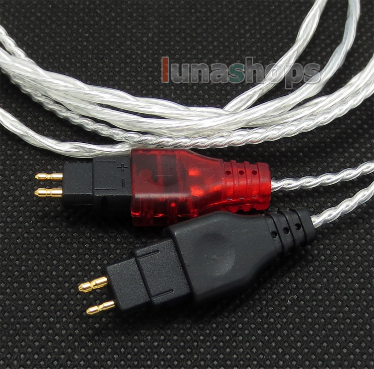 DIY Hifi Silver updated Cable for Sennheiser HD580 HD600 HD650 Headphone Headset Ranko plug