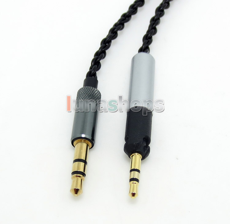 3.5mm 5N OFC Copper Cable For Sennheiser HD6 HD7 HD8 HD6 MIX DJ HD595 Audio Technica ATH-M50x ATH-M40x