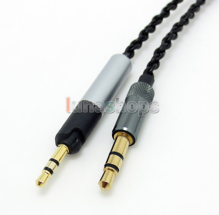 3.5mm 5N OFC Copper Cable For Sennheiser HD6 HD7 HD8 HD6 MIX DJ HD595 Audio Technica ATH-M50x ATH-M40x
