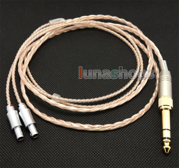 6.5mm 3.5mm Pure 99.777% 8n OCC Cable For Sennheiser HD800 Headphone Earphone