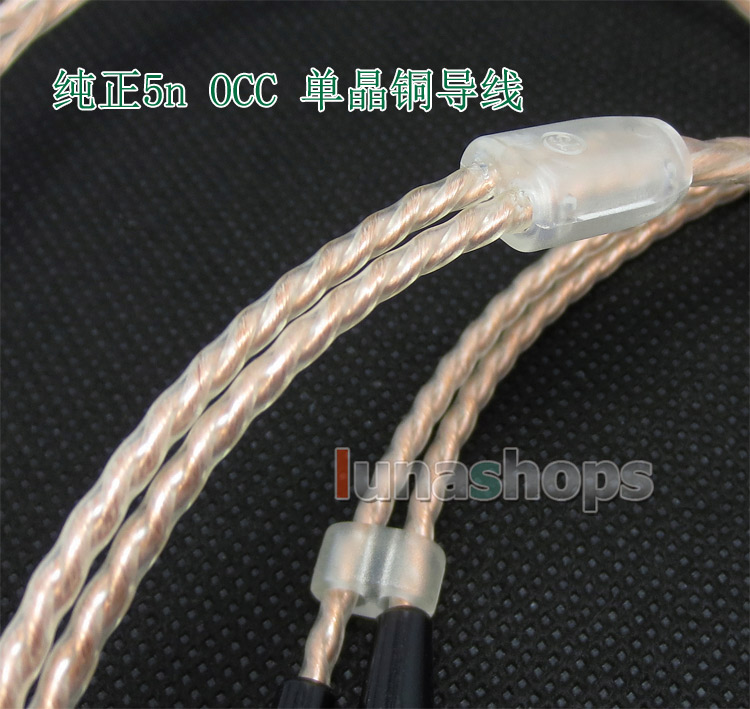 6.5mm 3.5mm Pure 99.777% 8n OCC Cable For Sennheiser HD800 Headphone Earphone lock version