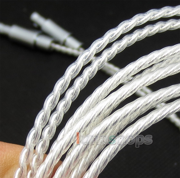 3pin XLR Female PCOCC + Silver Plated Cable for Sennheiser HD25 HD265 HD535 HD222 HD224 HD230 HD250 Lin