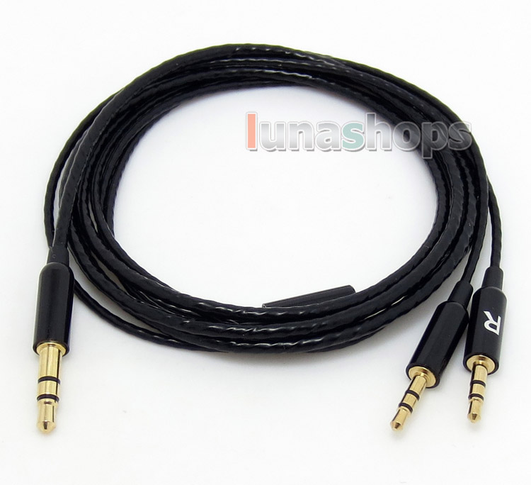 Black 5N OFC Cable For Sol Republic Master Tracks HD V8 V10 V12 X3 Headphone