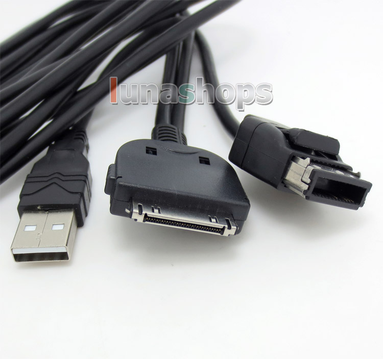 200cm Car 3.5mm USB Data Audio AUX Cable For Pioneer CD-IU201S iphone 5550BTAVH-P8400BH 