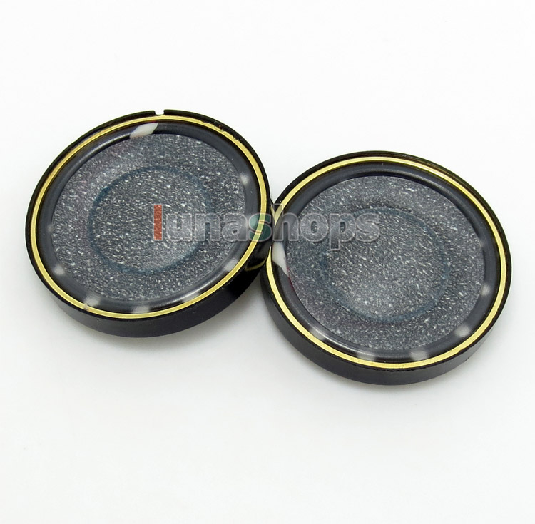 1 Pair Gold Dia 40mm Black Carbon Paper Basin Speaker Unit For DIY Custom Earphone Headphone