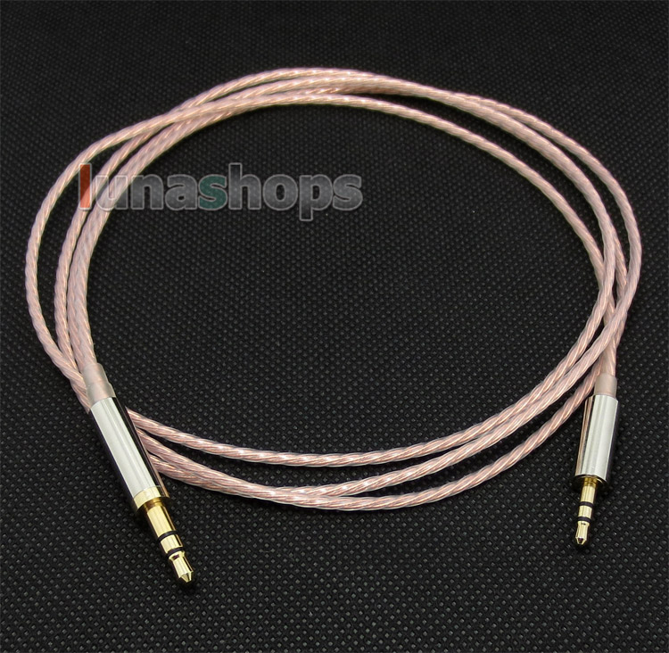 1.3m 7N OCC Earphone Cable For Sennheiser mm400 mm450 HD500 HD570 HD575 HD200 HD270 EH2270 HD590 Philips Fidelio X1 UE6000 UE9000 