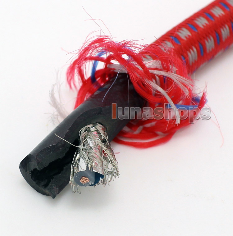 100m Liton 8006a OFC Red Net Skin + Shield Layer Video Audio Signal DIY Cable