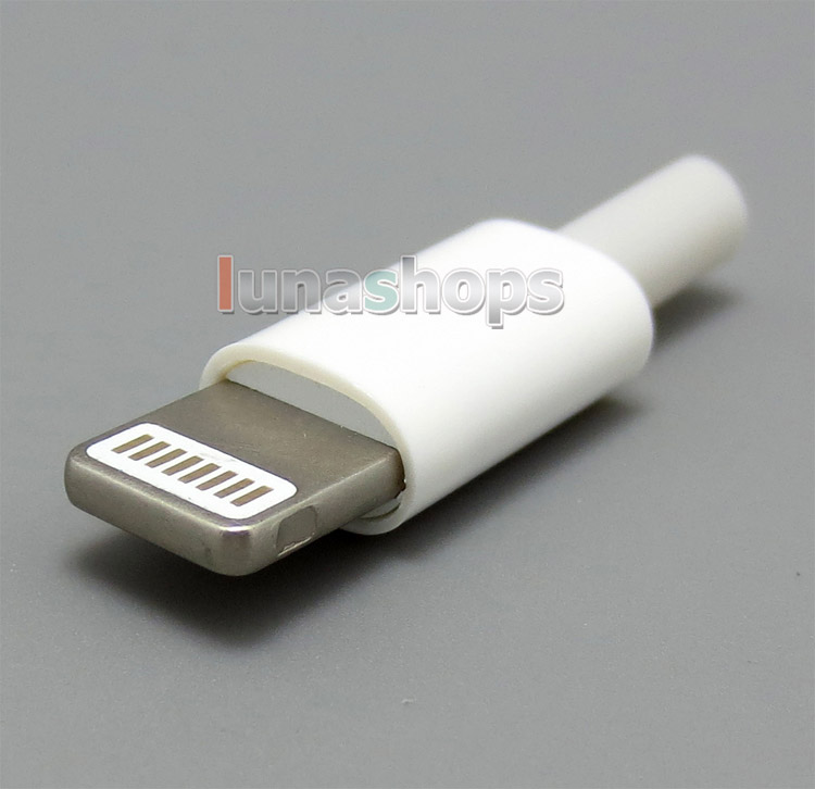 White DIY Part Handmade Dock Adapter for Iphone 5 5c 5S Lightning Line Out LO Hifi