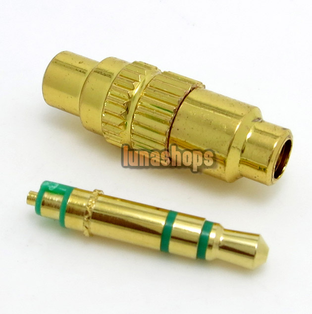 For 1 pcs 3.5mm Copper Earphone Upgrade Cable Stereo DIY Adapter Plug