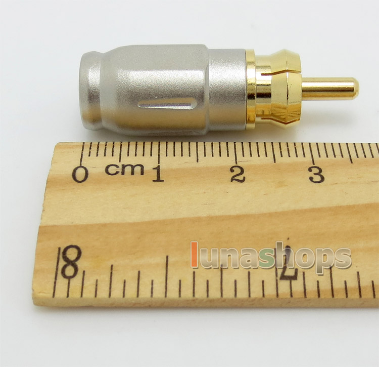 2pcs LITON RCA 0921 Male Plug Golden Plated solder type Adapter For DIY Custom