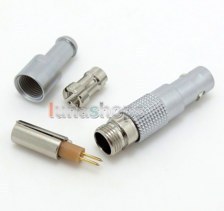 1pcs Male 2 Pins Connector Adapter For Audio GPS Cable DIY headphone 