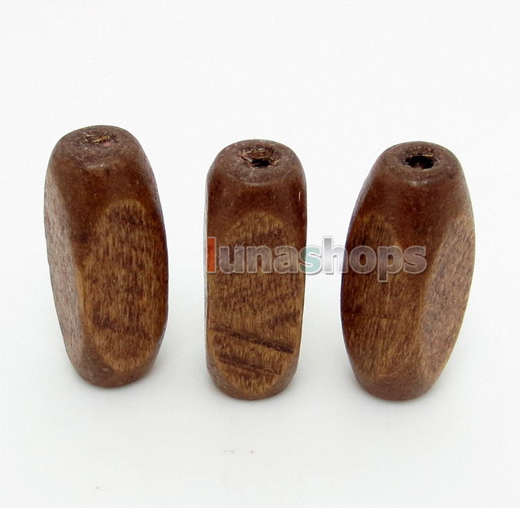 For 1 pcs Wood L S Size Universal Earphone Upgrade Cable Splitter Adapter Plug