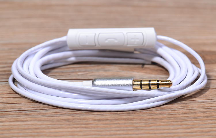 With Volume Remote Bulk Cable For DIY Custom Earphone cable Iphone Samsung Seires