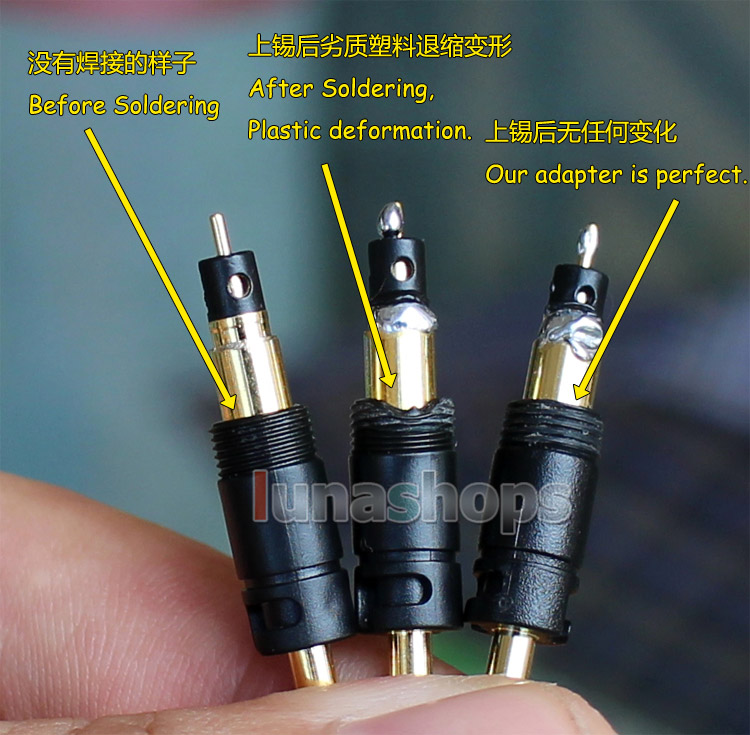 1pcs DIY Custom Earphone Headphone Pin Adapter For Sennheiser Momentum On Ear