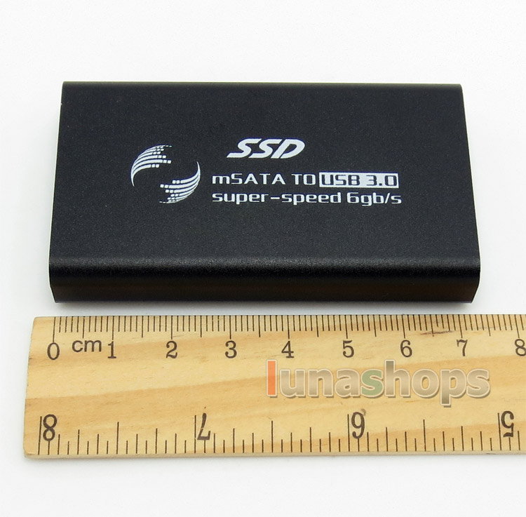 mSATA SSD to USB 3.0 External Converter Adapter HDD SSD Enclosure Case Box