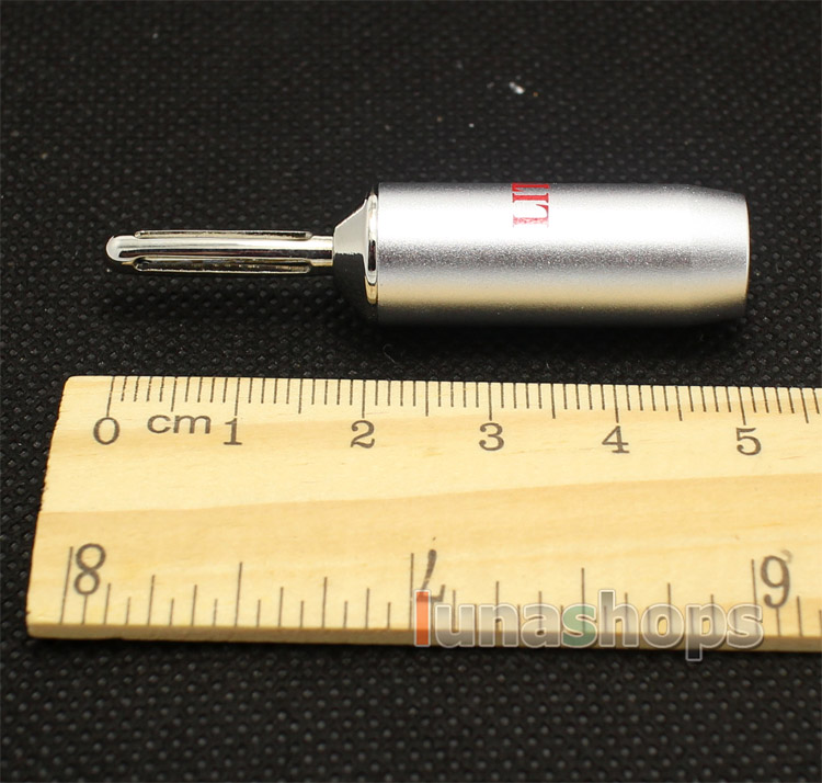 2pcs LITON Banana 1006s Male Plug Rodium Plated solder type Adapter For DIY Custom