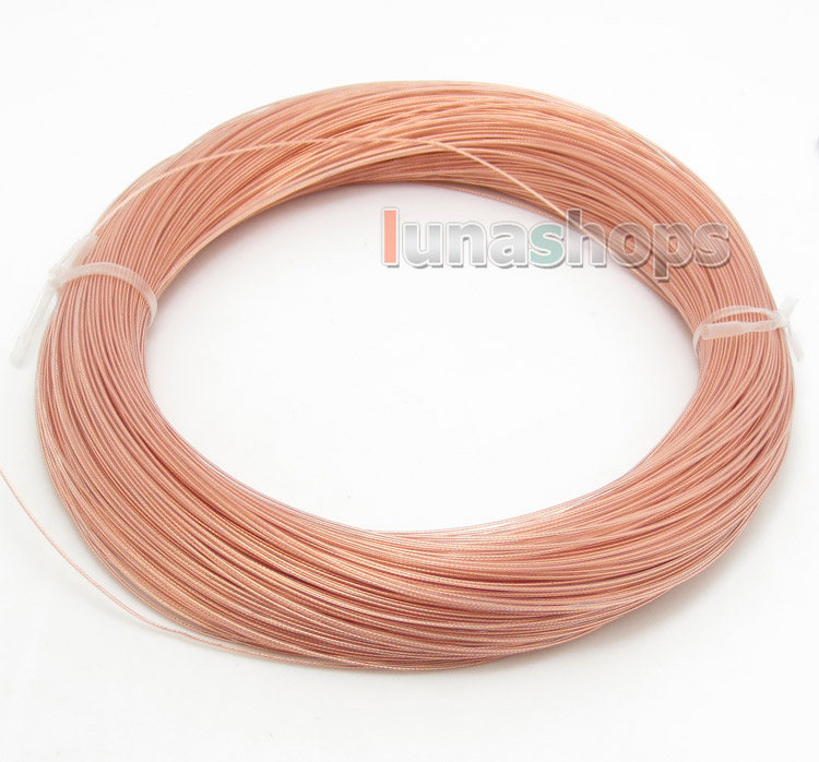 Copper 100m 30AWG Pure OCC Signal Wire Cable 7/0.1mm2 Dia:0.65mm For DIY Hifi