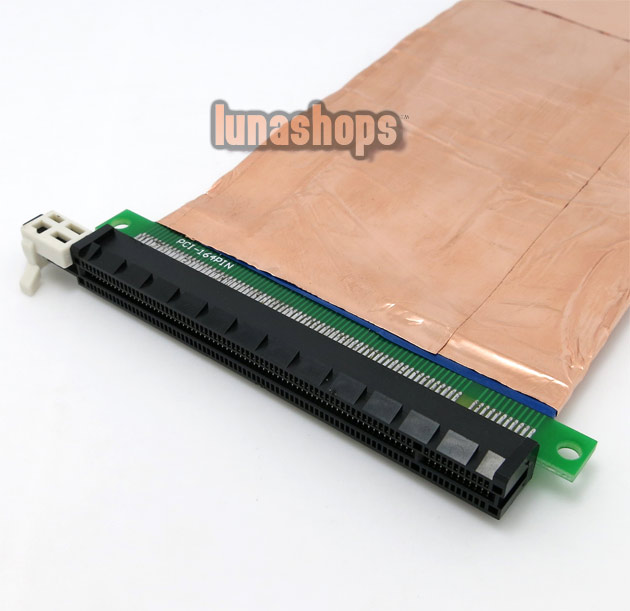 15cm Shield PCI-E PCIE to PCI-Express 16x Slot Riser Card Extender Cable For 1U/2U