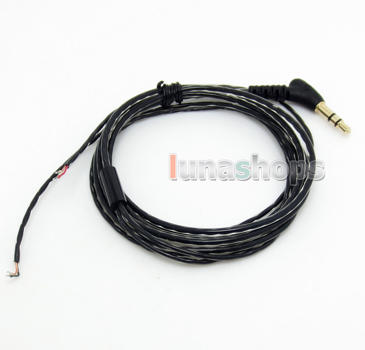 Black 270 degree 3.5mm Super Soft 5N OFC DIY Earphone Cable for Westone Shure Fitear etc