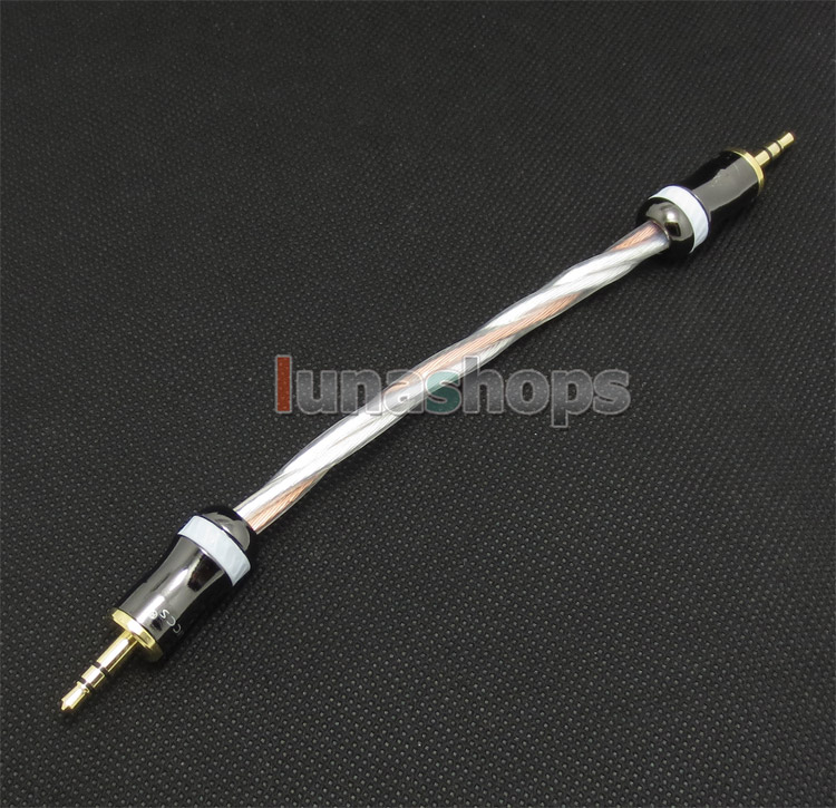 3.5mm 6N OCC + Silver Plated Headphone AMP Amplifier audio DIY cable For MP3 etc.