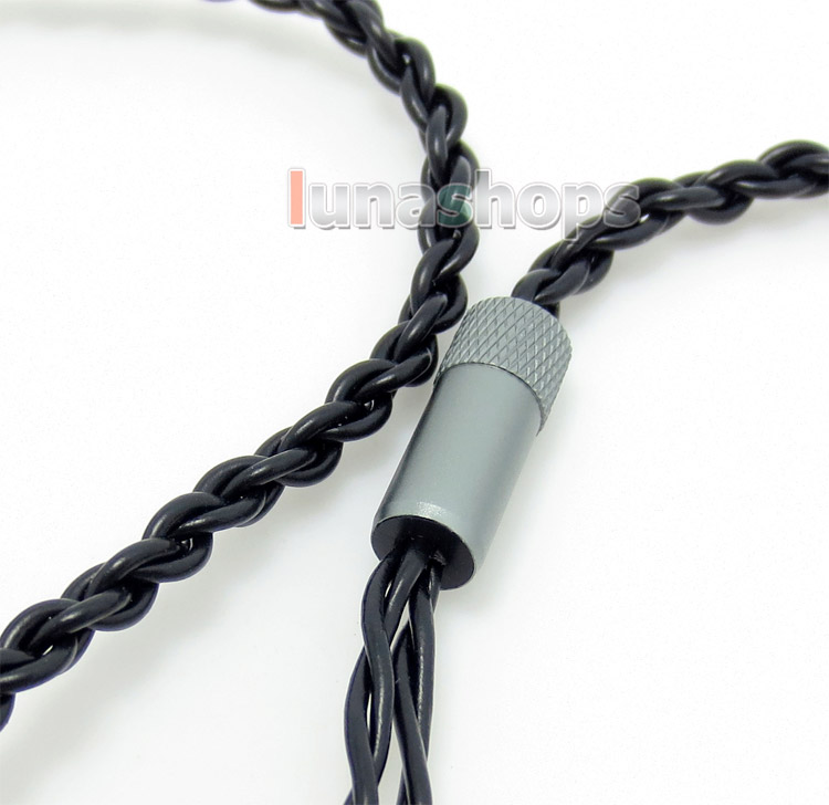 120cm 5n OFC Super Soft Black Cable For Ultrasone IQ edition 8 julia Onkyo ES-FC300 ES-HF300 es-cti300 Fostex TE-05