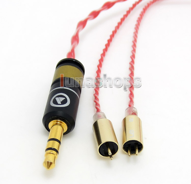 130cm Red Custom 6N OCC Hifi Cable For Ultimate Ears TripleFi 10 5Pro 15vm tf10