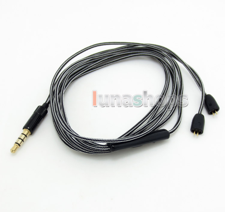 5N OFC Soft Cable + Mic Remote For M-Audio IE-20XB IE40 IE30 IE10 IEM In ear Monitor