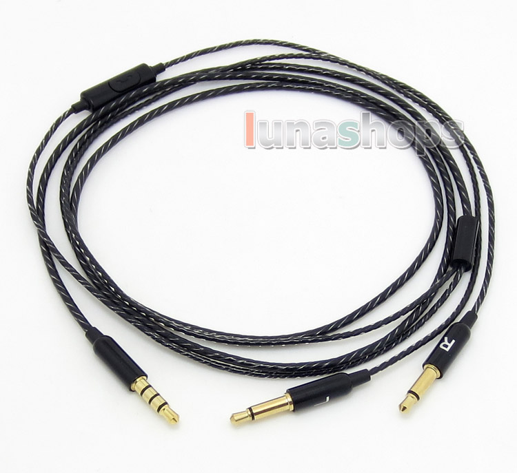 With Mic Remote 3.5mm Audio upgrade Cable For Denon AH-D600 D7100 Velodyne vTrue Headphone