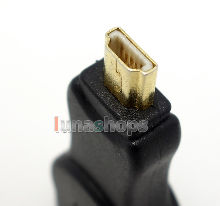 Golden Plated USB 2.0 Female To Mini 5 Pin Male adapter Converter