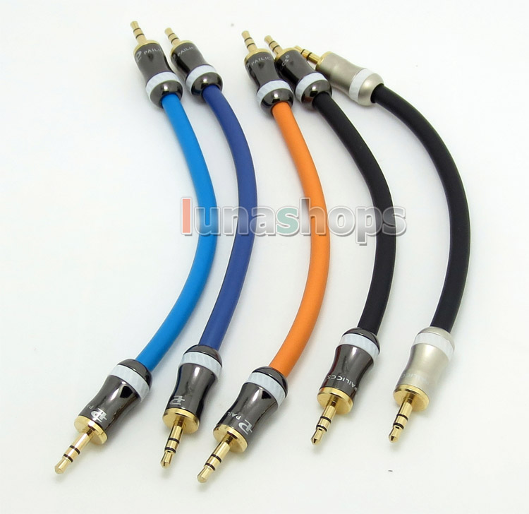 3.5mm Pailiccs male to Male Hifi Earphone AMP audio DIY Dia 6mm Shield cable 18cm
