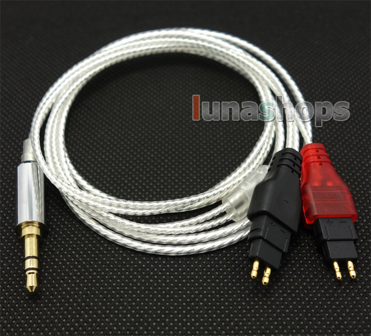 3.5mm OCC + Silver Plated Cable For Sennheiser HD650 HD600 HD580 HD525 HD565 Headphone 