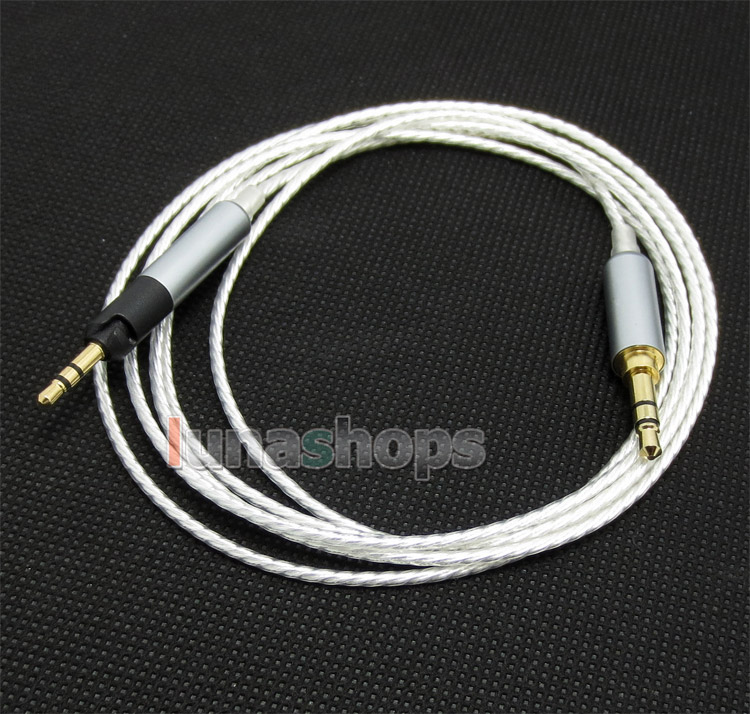 3.5mm 7N OCC + Silver Plated Copper Cable For Sennheiser HD598 HD558 HD518 Headphone Earphone