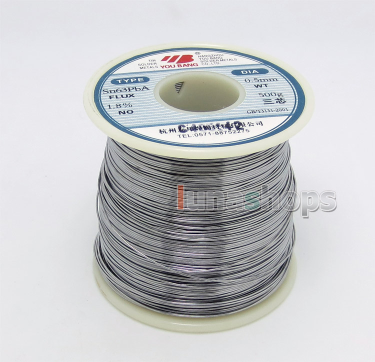 0.5kg YouBang 0.5mm Sn63PbA 63/37 Tin Lead Soldering Solder Wire Rosin Core Weldring Welder 