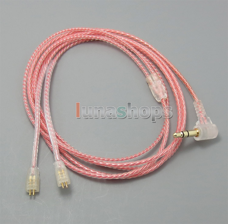 With Earphone Hook Silver Plated Cable  
