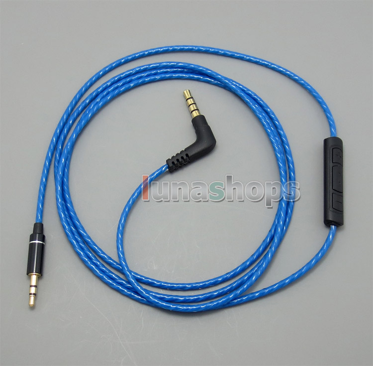 3.5mm-2.5mm male Cable + Remote Mic for  Sennheiser HD570 HD590 HD500 HD200 HD210 HD270 HD490Live EH2200 EH2270