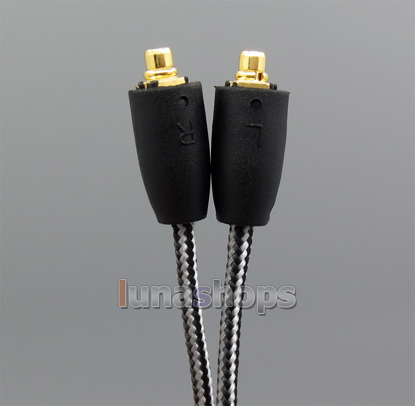 Black And White + Mic Remote Earphone Cable 